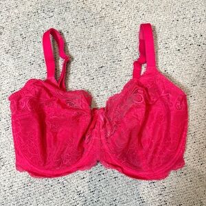 Panache Lace Underwire Bra in Vibrant Pink 36G